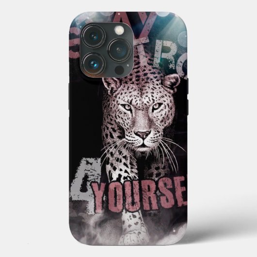 Coques Case-Mate iPhone Restez fort léopard (Verso)