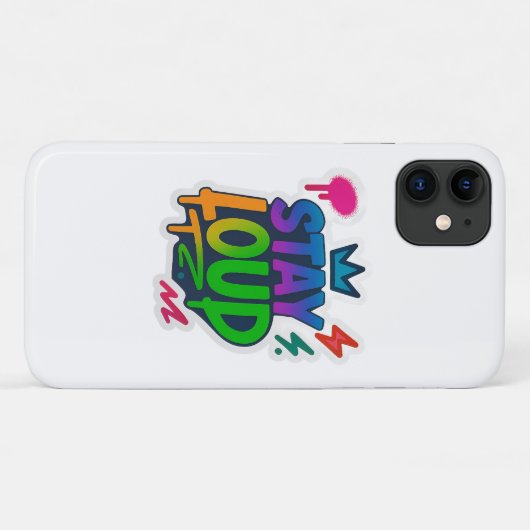Coques Case-Mate iPhone Restez forte Graffiti Neon (Dos (Horizontal))