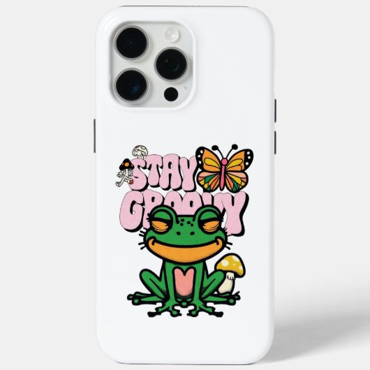Coques Case-Mate iPhone Restez Groovy Frog Vibes (Verso)
