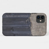 Coques Case-Mate iPhone Restez humble Travaillez dur Soyez comme Burlap et (Dos (Horizontal))