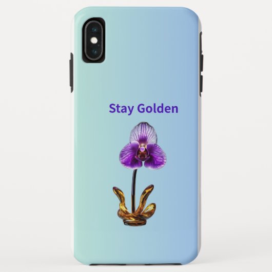 Coques Case-Mate iPhone Restez Orchidée Dorée (Dos)