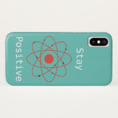 Coques Case-Mate iPhone Restez positif atome physique geek scientifique (Dos (Horizontal))