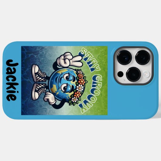 Coques Case-Mate iPhone Restez Super [MON NOM] (Verso (horizontal))