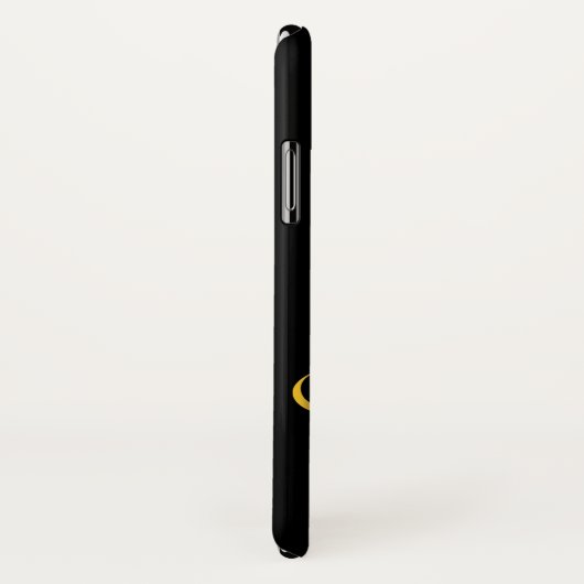 Coques Case-Mate iPhone Restez un cool doré noir bizarre (Dos/Droite)