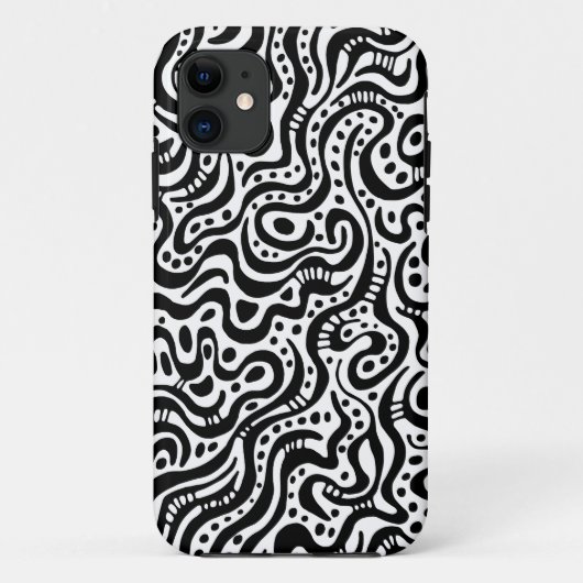 Coques Case-Mate iPhone Résumé 041211 - Noir et blanc (Dos)