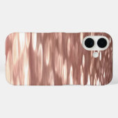 Coques Case-Mate iPhone Résumé #3 : Rose cuivrée dorée scintillante (Verso (horizontal))