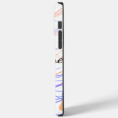 Coques Case-Mate iPhone Résumé aquarelle orange violet ajouter nom texte t (Verso / Gauche)
