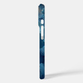 Coques Case-Mate iPhone Résumé Bleu Fluide (Verso / Gauche)
