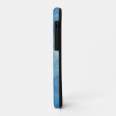 Coques Case-Mate iPhone Résumé de Marbre Bleu (Dos/Gauche)