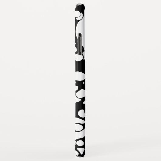 Coques Case-Mate iPhone Résumé noir et blanc (Dos/Droite)