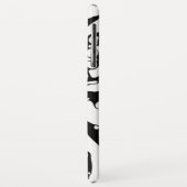 Coques Case-Mate iPhone Résumé noir et blanc (Dos/Gauche)