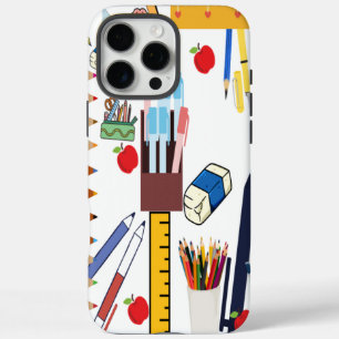 Coques iPhone 16 Pro Max Retour À L'École Couverture Smartphone Avec Étude