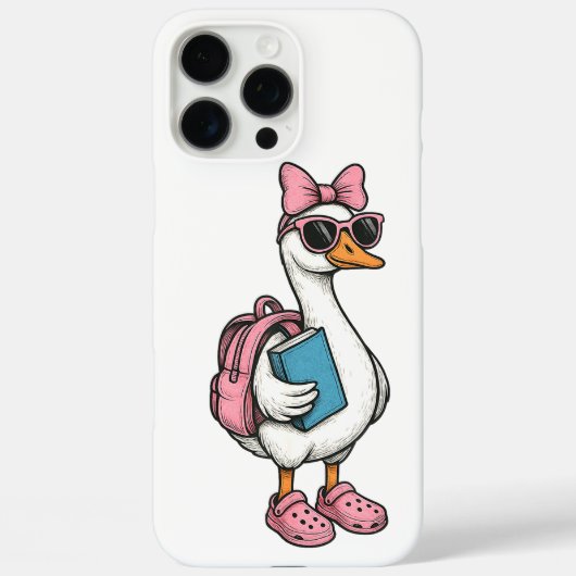 Coques Case-Mate iPhone Retourner À L'École Filles D'Oie Silly (Verso)