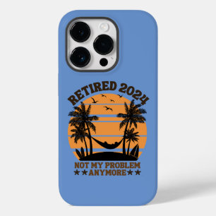 Coque Pour iPhone 14 Pro Retraité 2024 Pas mon problème plus