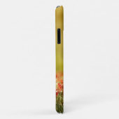 Coques Case-Mate iPhone Retraité d'or dans les fleurs rouges (Dos/Droite)