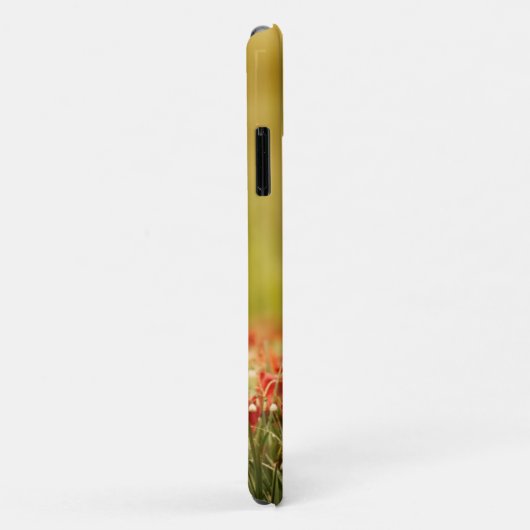 Coques Case-Mate iPhone Retraité d'or dans les fleurs rouges (Dos/Droite)