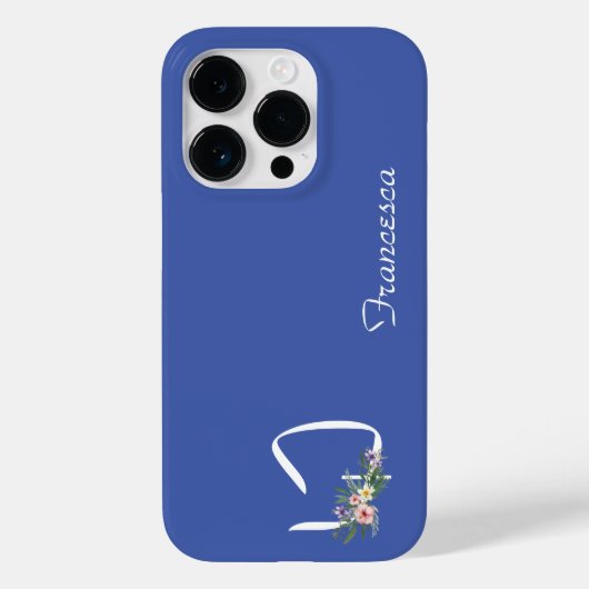 Coques Case-Mate iPhone Retraite Florale Monogramme F (Verso)