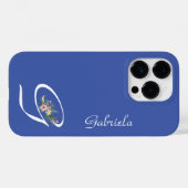 Coques Case-Mate iPhone Retraite Florale Monogramme G (Verso (horizontal))