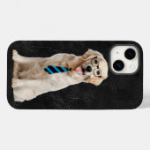 Coques Case-Mate iPhone Retriever d'or avec des lunettes en cuir (Verso (horizontal))