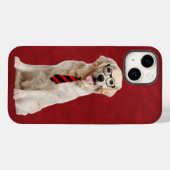 Coques Case-Mate iPhone Retriever d'or avec lunettes (Verso (horizontal))