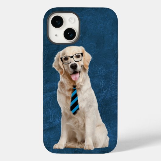 Coques Case-Mate iPhone Retriever d'or avec lunettes (Verso)