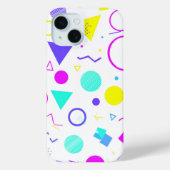 Coques Case-Mate iPhone Retro 80s Memphis Geometric Pattern (Verso)