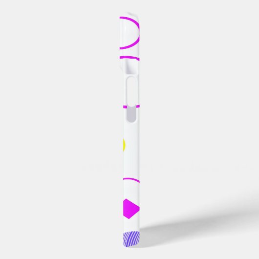 Coques Case-Mate iPhone Retro 80s Memphis Geometric Pattern (Verso / Gauche)