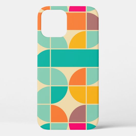 Coques Case-Mate iPhone Retro Abstrait : Design intemporel sans fil. (Verso)
