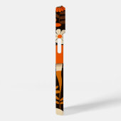 Coques Case-Mate iPhone Rétro années 1970 Champignons et fleurs Brown et o (Verso / Droite)