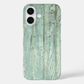 Coques Case-Mate iPhone Retro Aqua Wood (Verso)