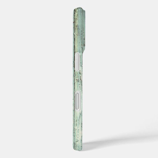 Coques Case-Mate iPhone Retro Aqua Wood (Verso / Droite)