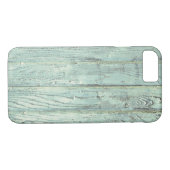 Coques Case-Mate iPhone Retro Aqua Wood (Dos (Horizontal))