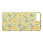 Coques Case-Mate iPhone Rétro arrière - plan avec l'ancre, cordes (Dos (Horizontal))