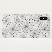 Coques Case-Mate iPhone Rétro arrière - plan floral (Dos (Horizontal))