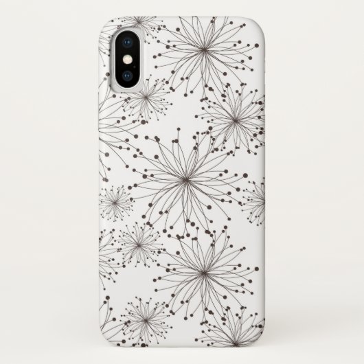 Coques Case-Mate iPhone Rétro arrière - plan floral (Dos)