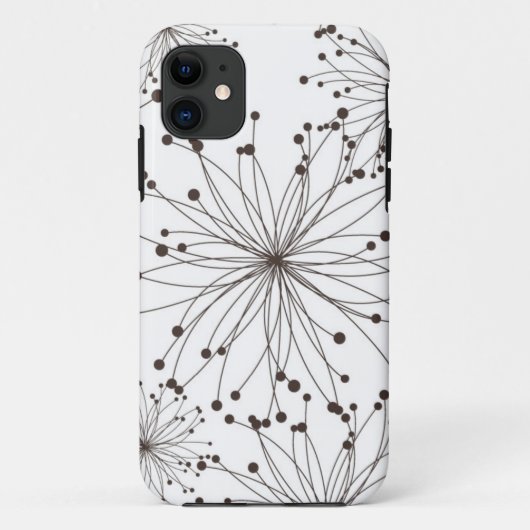 Coques Case-Mate iPhone Rétro arrière - plan floral (Dos)