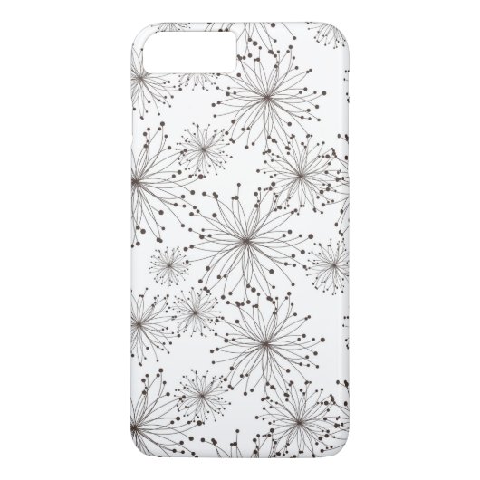 Coques Case-Mate iPhone Rétro arrière - plan floral (Dos)