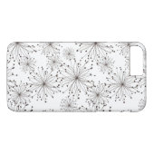 Coques Case-Mate iPhone Rétro arrière - plan floral (Dos (Horizontal))