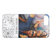 Coques Case-Mate iPhone Rétro arrière - plan floral fait sur commande de (Dos (Horizontal))