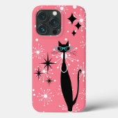Coques Case-Mate iPhone Retro Atomique Moyen Siècle Moderne MCM Cool Chat  (Verso)