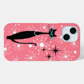 Coques Case-Mate iPhone Retro Atomique Moyen Siècle Moderne MCM Cool Chat  (Verso (horizontal))