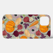 Coques Case-Mate iPhone Rétro background from fresh vegetables (Verso (horizontal))