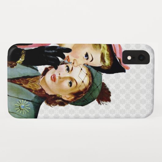 Coques Case-Mate iPhone Rétro bavardage (Dos (Horizontal))