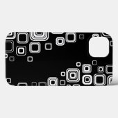 Coques Case-Mate iPhone Rétro black and white squares (Verso (horizontal))