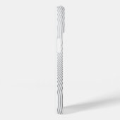 Coques Case-Mate iPhone Retro black white lines Abstract minimal Monogram  (Verso / Droite)