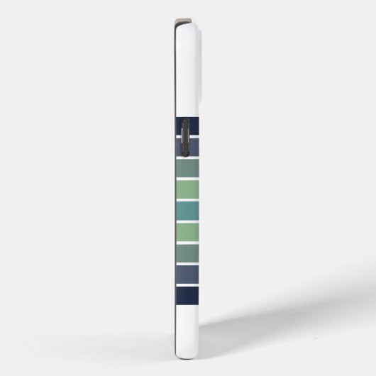 Coques Case-Mate iPhone Retro Blue & Green Surfboard Striped  (Verso / Droite)