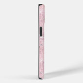 Coques Case-Mate iPhone Retro Blush Pink Disco Mirror | Monogramme (Verso / Droite)