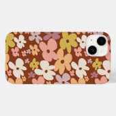 Coques Case-Mate iPhone Retro Boho Flower Power Pattern (Verso (horizontal))