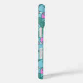 Coques Case-Mate iPhone Retro Boho Turquoise Mandala Flower Motif (Verso / Droite)