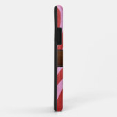 Coques Case-Mate iPhone Retro Bois Brown cuir look (Dos/Droite)